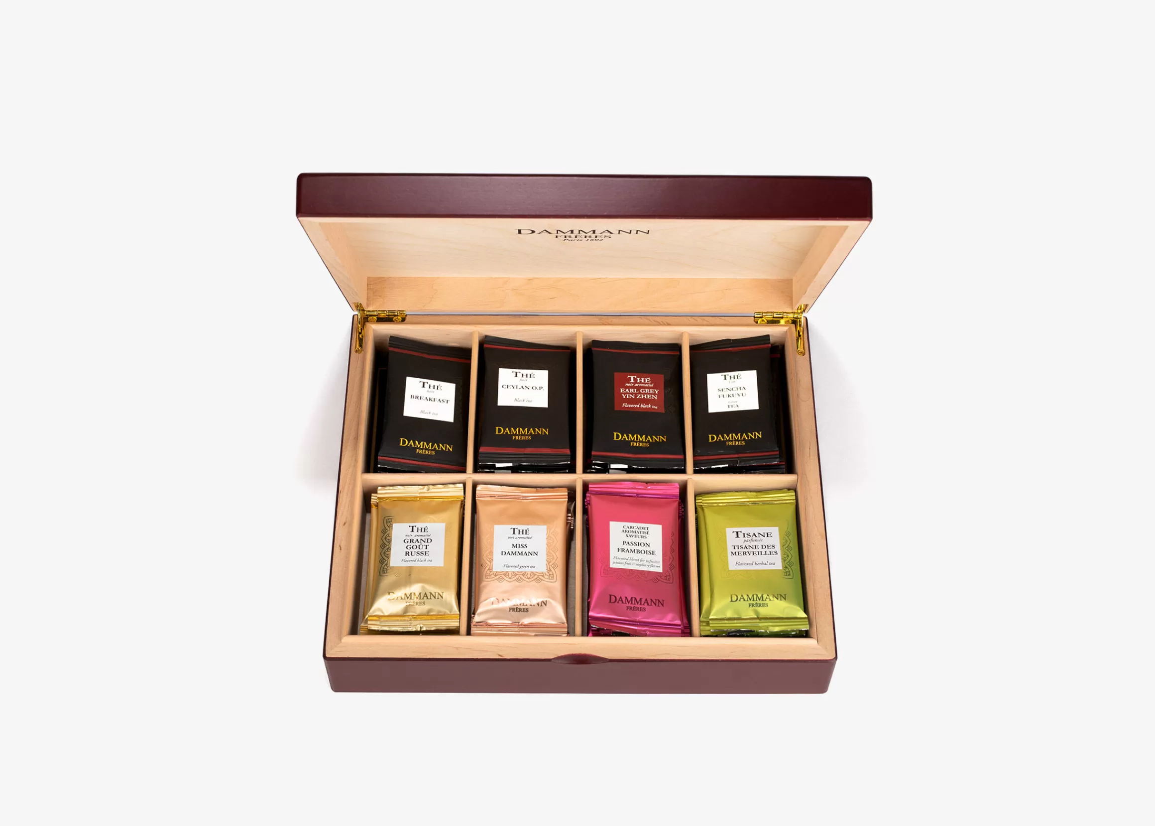 Cheap Coffret Bois Rouge Coffrets Cadeaux Thés En Sachets