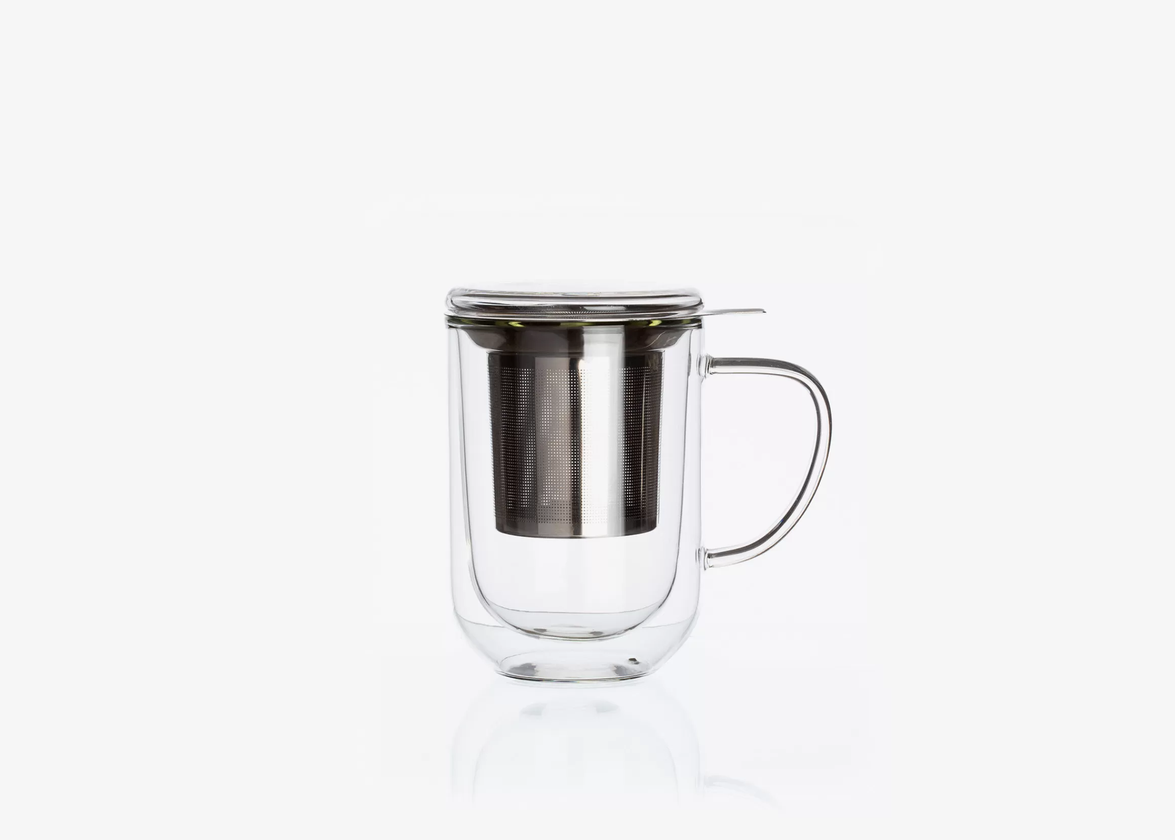 Fashion Mug Verre Double Paroi Avec Filtre Tisanières